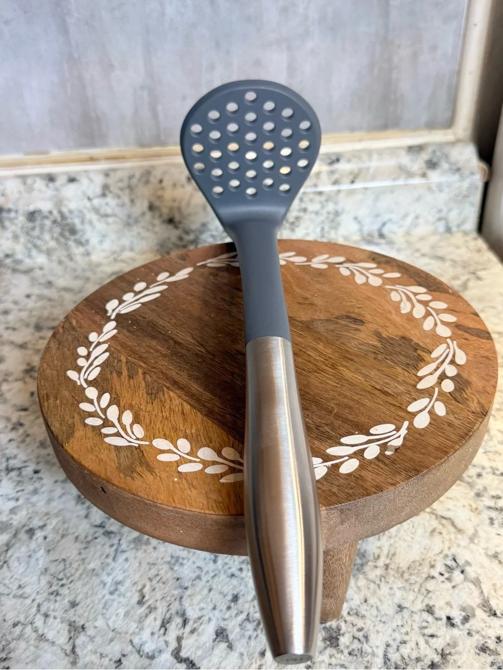 Princess House Stainless Steel & Gray Masher